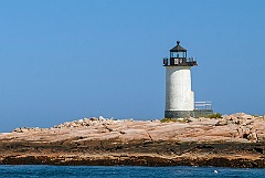 Straightsmouth Lighthouse Tower on Rocky Island